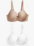 Next Podprsenka  tmavobéžová / biela