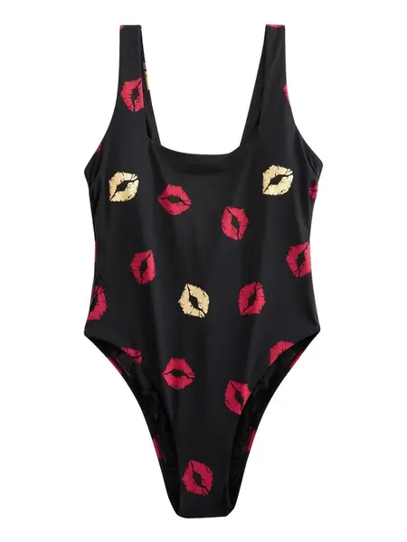 Rockett St George Jednodielne plavky  svetložltá / červená / čierna