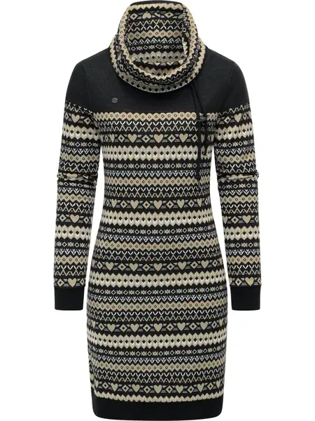 Ragwear Šaty 'Chlloe'  béžová / čierna / biela