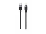 Kabel iPEAX 90010102 USB-C/Lightning 1m Black - zánovní/natrhnutý obal