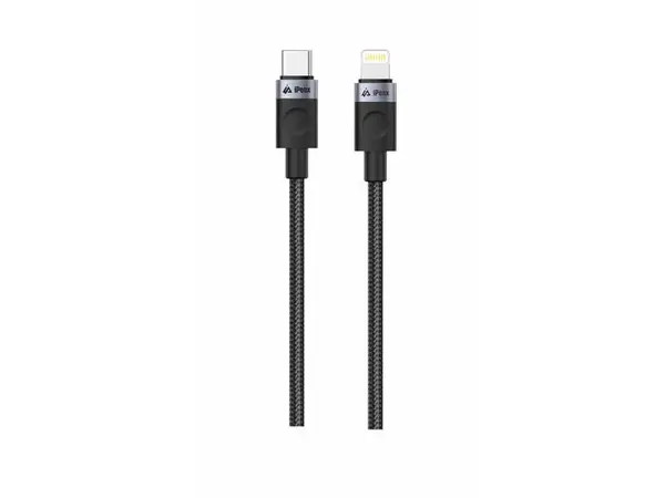 Kabel iPEAX 90010102 USB-C/Lightning 1m Black - zánovní/natrhnutý obal
