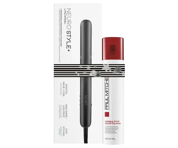 Dárková sada Paul Mitchell Neuro Style+ Protect Duo - žehlička + sprej s tepelnou ochranou + dárek zdarma
