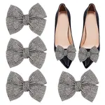 4Pcs Rhinestone Shoe Buckle Clips