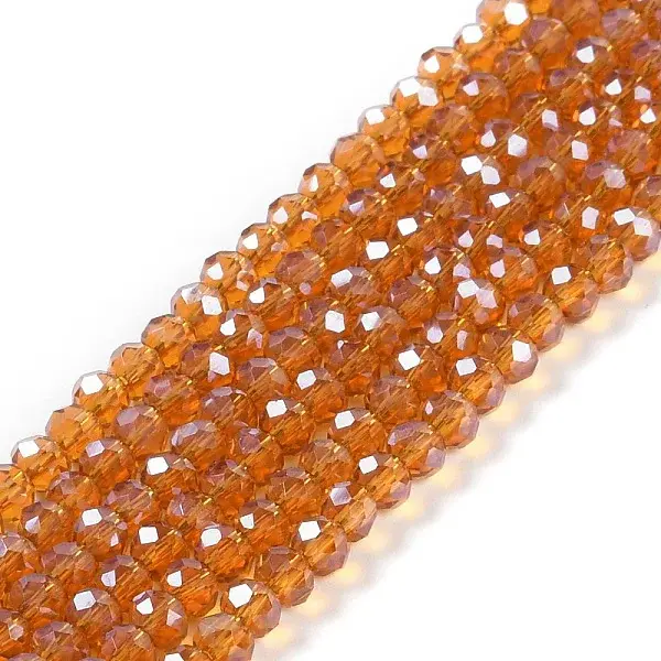 Electroplate Glass Beads Strands