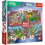 Trefl Puzzle 4v1 Oblíbení Treflíci