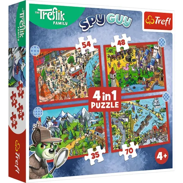 Trefl Puzzle 4v1 Oblíbení Treflíci
