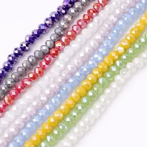 Electroplate Glass Beads Strands