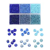 4500Pcs 6 Style 12/0 Glass Seed Beads