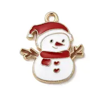 Christmas Alloy Enamel Pendants
