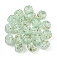 Handmade Gold Sand Lampwork Beads