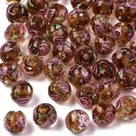 Handmade Gold Sand Lampwork Beads