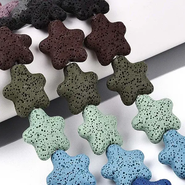 Natural Lava Rock Beads Strands