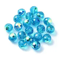 AB Color Plated Glass Beads