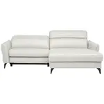 Celina Home ROHOVÁ SEDAČKA, kůže, krémová