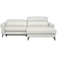 Celina Home ROHOVÁ SEDAČKA, kůže, krémová