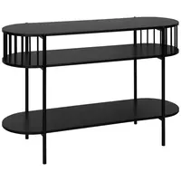 Xora KONZOLOVÝ STOLEK, černá, kov, kompozitní dřevo, 110/39/76 cm