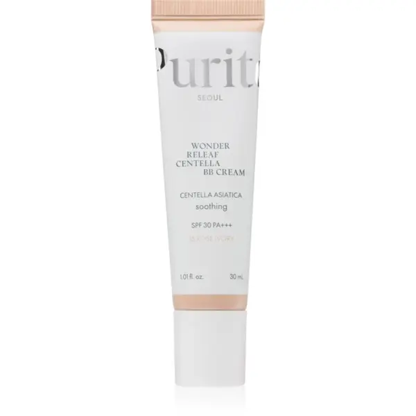 Purito Wonder Releaf Centella BB Cream rozjasňujúci BB krém s upokojujúcim účinkom odtieň 15 Rose Ivory 30 ml