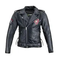 Kožená moto bunda W-TEC Black Heart Perfectis černá 3XL