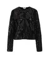 WE Fashion Blúzka  čierna