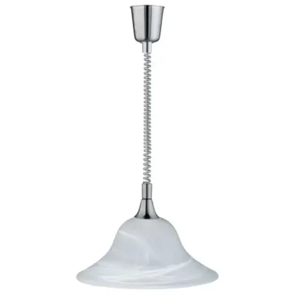 Lustr Viola, bílé sklo