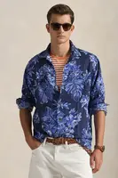 Lněná košile Polo Ralph Lauren