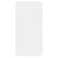 500 x Průmyslové štítky z PVC 100 x 45mm, bílé, Ø očka 5 mm, bez drátku