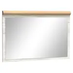 Zrcadlo Kora 120 cm, dub kraft zlatý / bílý