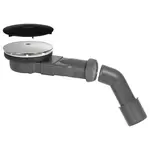 Sprchový odtok slim Ø 90 mm dva kryty mat čierny/strieborný 30724458