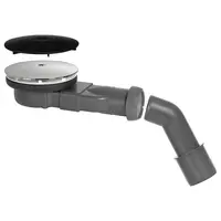 Sprchový odtok slim Ø 90 mm dva kryty mat čierny/strieborný 30724458