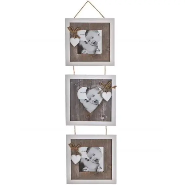 Rámček na 3 fotky Solid Heart 63917655