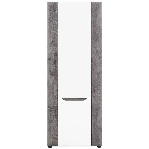 Brando Regál Lp B06 Biela/Betón