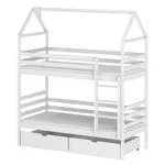 Posteľ Domček Alex 80x160 biela