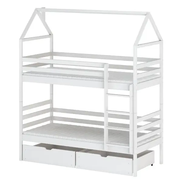 Posteľ Domček Alex 80x160 biela