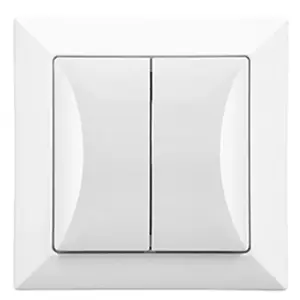 Dvojitý spínač POLA white 33022