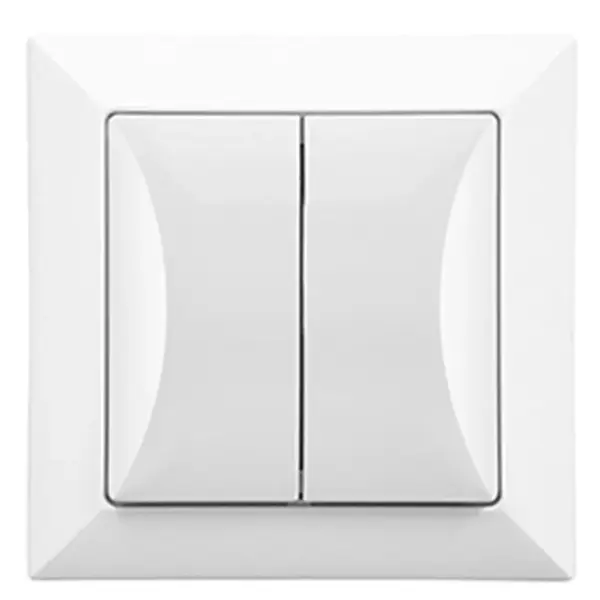 Dvojitý spínač POLA white 33022