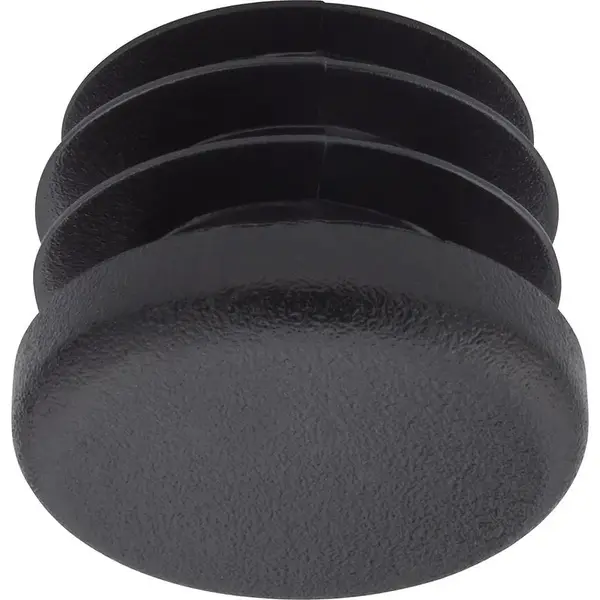 Okrúhla vtláčaná záslepka Ø22 mm čierna (4 ks)