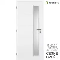 Interiérové dveře Quatro Vertika Sklo Bílé 60L