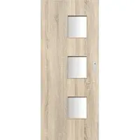 Posuvné dveře Trio 3*3 90L dub sonoma