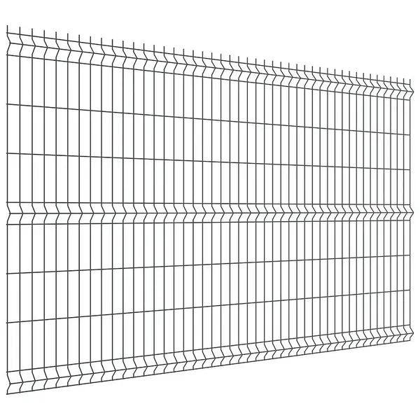 Plotový panel 3D 250x153 cm drát 4,0 mm - antracit