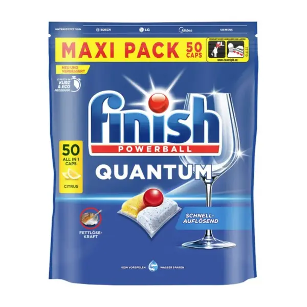Finish Powerball Quantum tablety do myčky Citrón 50 ks