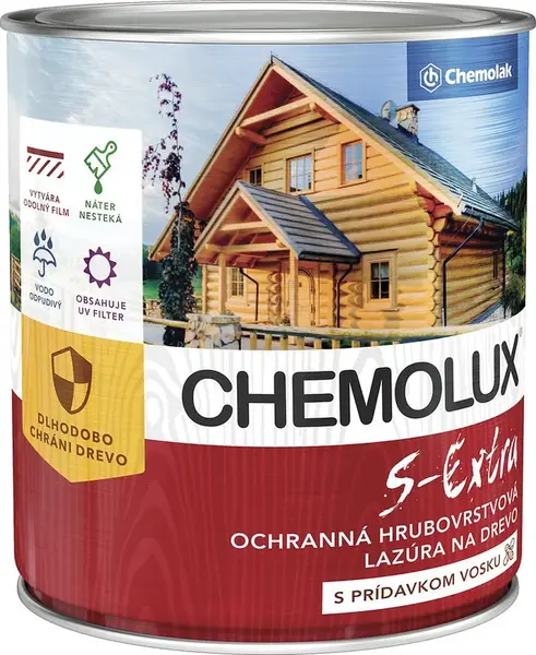 Chemolak S-Extra červený smrek 0,75l