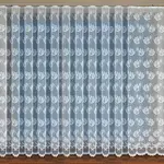 Žakarová záclona 349480 biela/160. Tovar na mieru