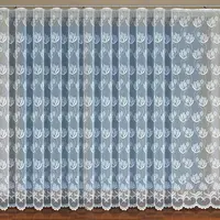 Žakarová záclona 349480 biela/160. Tovar na mieru