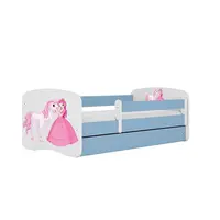 Dětská postel Babydreams+SZ+M modrá 80x160 Princezna 2