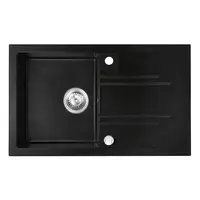 Dřez granitový 1k. 48/78. černá  DRGM48/78BA