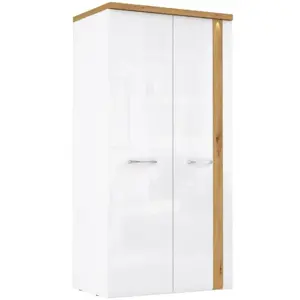 Skriňa Tuluza TUZS821 97x196 biela/artisan