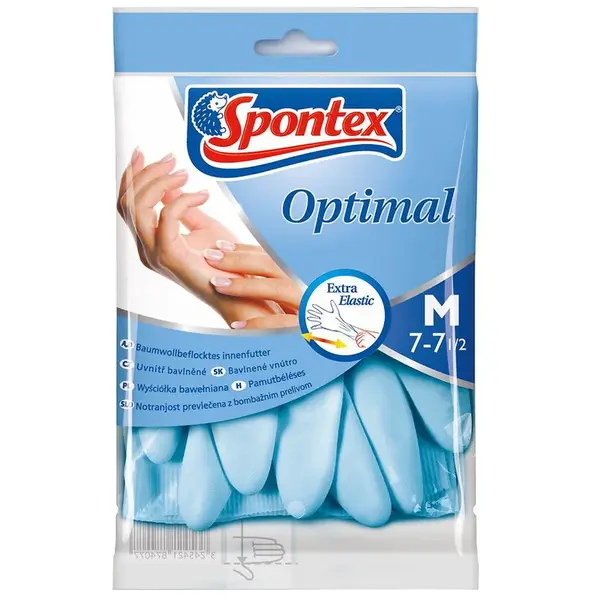 Rukavice Optimal latex M Spontex