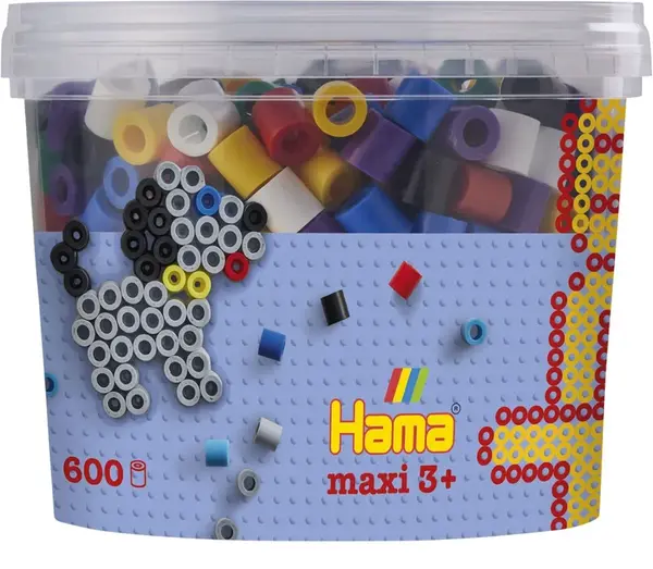 Hama Maxi koráliky v tube mix - 600 ks