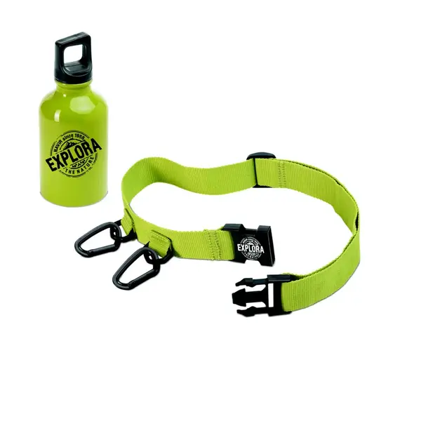 Navir - Explora - hliníková fľaša na pitie a opasok