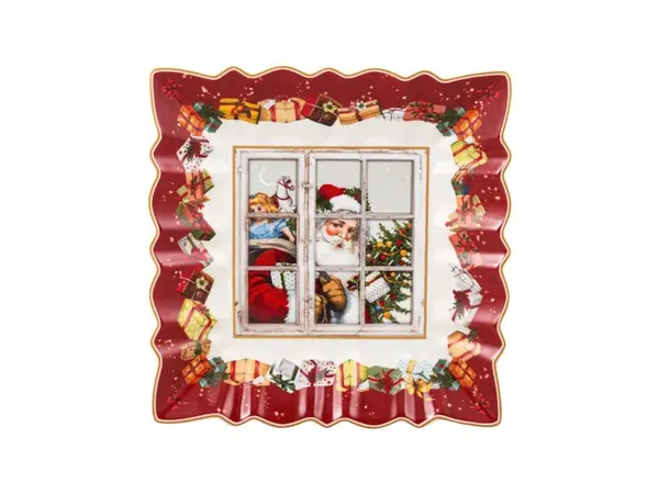 Čtvercová designová mísa s motivem Santy, 23x23 cm, kolekce Toy's Fantasy - Villeroy & Boch